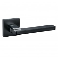 Дверная ручка 068-15E Black/CP (ALBA) черный матовый/хром