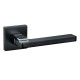 Дверная ручка 068-15E Black/CP (ALBA) черный матовый/хром