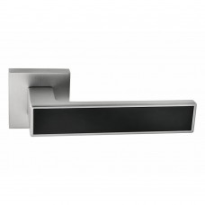 Дверная ручка 078-15E MSN/Black (OMBRA) матовый никель/черный матовый