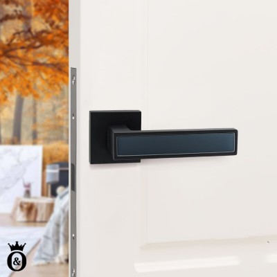 Дверная ручка 204-15E Black (PRESTIGE) черный матовый