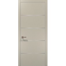 Двері міжкімнатні ПАПА КАРЛО Plato PL-02 світло-сірий супермат