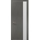 Двери межкомнатные Папа Карло PLATO-05 бетон серый алюминиевый торец