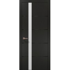 Двері міжкімнатні ПАПА КАРЛО Plato PL-12 темно-сірий супермат алюмінієвий торець