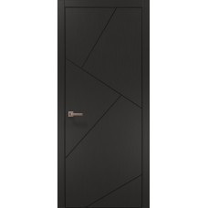 Двері міжкімнатні ПАПА КАРЛО Plato PL-15 темно-сірий супермат алюмінієвий торець