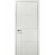 Двері міжкімнатні Папа Карло колекція Style ST-15 Ясен білий, кромка сірий алюміній