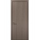 Двері міжкімнатні Папа Карло колекція Style ST-10 Дуб сірий, алюмінієвий кромка чорний