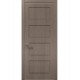Двері міжкімнатні Папа Карло колекція Style ST-04 Дуб сірий, алюмінієвий кромка сірий