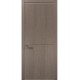 Двері міжкімнатні Папа Карло колекція Style ST-13 Дуб сірий, алюмінієвий кромка сірий