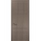 Двері міжкімнатні Папа Карло колекція Style ST-08 Дуб сірий, кромка сірий алюміній