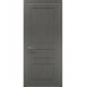 Двері міжкімнатні Папа Карло колекція Style ST-03 Бетон сірий, кромка сірий алюміній