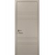Двери межкомнатные Папа Карло коллекция Style ST-08 Дуб кремовый, кромка алюминий серый