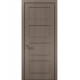 Двері міжкімнатні Папа Карло колекція Style ST-04 Дуб сірий, кромка алюміній чорний