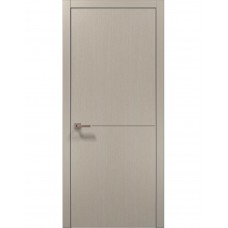 Двери межкомнатные ПАПА КАРЛО Style ST-13 Дуб кремовый, кромка алюминий серый