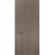 Двері міжкімнатні Папа Карло колекція Style ST-06 Дуб сірий, алюмінієвий кромка сірий