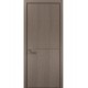 Двери межкомнатные Папа Карло коллекция Style ST-13 Дуб серый, кромка алюминий черный