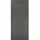 Двері міжкімнатні Папа Карло колекція Style ST-03 Бетон сірий, кромка алюміній чорний