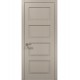 Двері міжкімнатні Папа Карло колекція Style ST-04 Дуб кремовий, кромка сірий алюміній