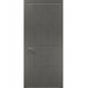 Двері міжкімнатні Папа Карло колекція Style ST-15 Бетон сірий, алюмінієвий кромка сірий