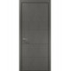 Двери межкомнатные Папа Карло коллекция Style ST-09 Бетон серый, кромка алюминий черный