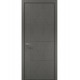 Двери межкомнатные Папа Карло коллекция Style ST-15 Бетон серый, кромка алюминий черный