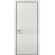 Двері міжкімнатні Папа Карло колекція Style ST-11 Ясен білий, кромка алюміній чорний