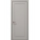Двері міжкімнатні Папа Карло колекція Style ST-01 колір Світло сірий супермат кромка алюміній чорний