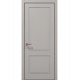 Двері міжкімнатні Папа Карло колекція Style ST-02 Світло сірий супермат, кромка алюміній чорний