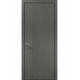 Двери межкомнатные Папа Карло коллекция Style ST-12 Бетон серый, кромка алюминий черный