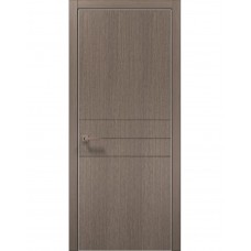 Двери межкомнатные ПАПА КАРЛО Style ST-14 Дуб серый, кромка алюминий серый