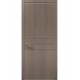 Двері міжкімнатні Папа Карло колекція Style ST-14 Дуб сірий, алюмінієвий кромка сірий