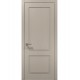Двері міжкімнатні Папа Карло колекція Style ST-02 Дуб кремовий, кромка сірий алюміній