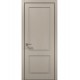 Двері міжкімнатні Папа Карло колекція Style ST-02 Дуб кремовий, кромка алюміній чорний