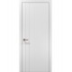 Двері міжкімнатні Папа Карло колекція Style ST-10 Білий матовий, кромка сірий алюміній
