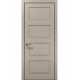 Двері міжкімнатні Папа Карло колекція Style ST-04 Дуб кремовий, кромка алюміній чорний