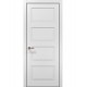 Двері міжкімнатні Папа Карло колекція Style ST-04 Білий матовий, кромка алюміній чорний