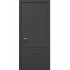 Двері міжкімнатні ПАПА КАРЛО Style ST-08 Темно сірий супермат, кромка ABC