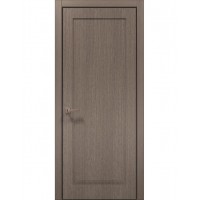 Двери межкомнатные ПАПА КАРЛО Style ST-01 Дуб серый кромка алюминий черный