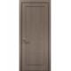 Двери межкомнатные Папа Карло коллекция Style ST-01 цвет Дуб серый кромка алюминий черный