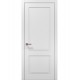 Двері міжкімнатні Папа Карло колекція Style ST-02 Білий матовий, кромка сірий алюміній