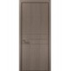 Двері міжкімнатні Папа Карло колекція Style ST-14 Дуб сірий, кромка алюміній чорний