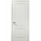 Двері міжкімнатні Папа Карло колекція Style ST-02 Ясен білий, кромка сірий алюміній
