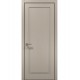 Двері міжкімнатні Папа Карло колекція Style ST-01 колір Дуб кремовий край алюміній чорний