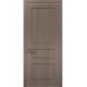 Двері міжкімнатні Папа Карло колекція Style ST-03 Дуб сірий, кромка сірий алюміній