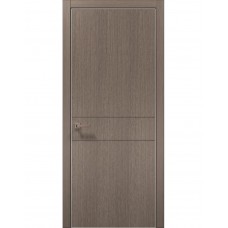 Двері міжкімнатні ПАПА КАРЛО Style ST-07 Дуб сірий, кромка сірий алюміній