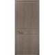 Двері міжкімнатні Папа Карло колекція Style ST-07 Дуб сірий, кромка сірий алюміній