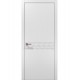 Двері міжкімнатні Папа Карло колекція Style ST-11 Білий матовий, кромка сірий алюміній