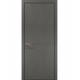 Двери межкомнатные Папа Карло коллекция Style ST-13 Бетон серый, кромка алюминий черный