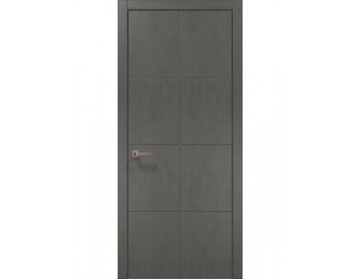 Фото Двери межкомнатные Папа Карло коллекция Style ST-06 Бетон серый, кромка ABC 1