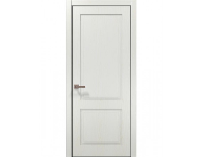 Фото Двері міжкімнатні Папа Карло колекція Style ST-02 Ясен білий, кромка алюміній чорний 1