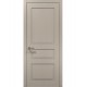 Двері міжкімнатні Папа Карло колекція Style ST-03 Дуб кремовий, кромка сірий алюміній